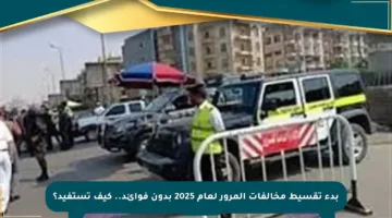 بدء تقسيط مخالفات المرور لعام 2025 بدون فوائد.. كيف تستفيد؟
